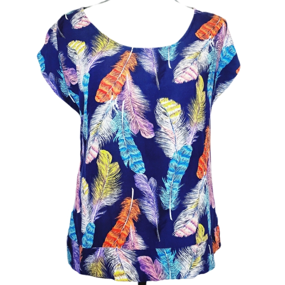 Pretty Rebellious Feather Blouse